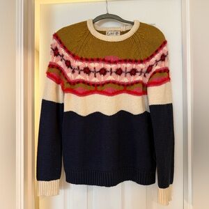 Chunky fair isle inspired sweater from field flower brand